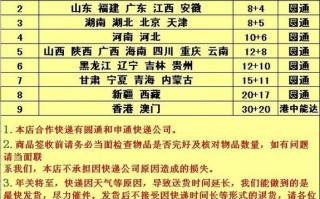 中通收费标准查询系统