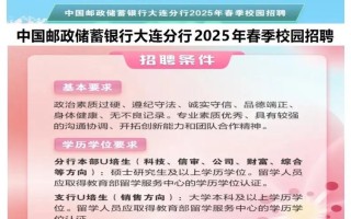 大连邮政快递招聘信息