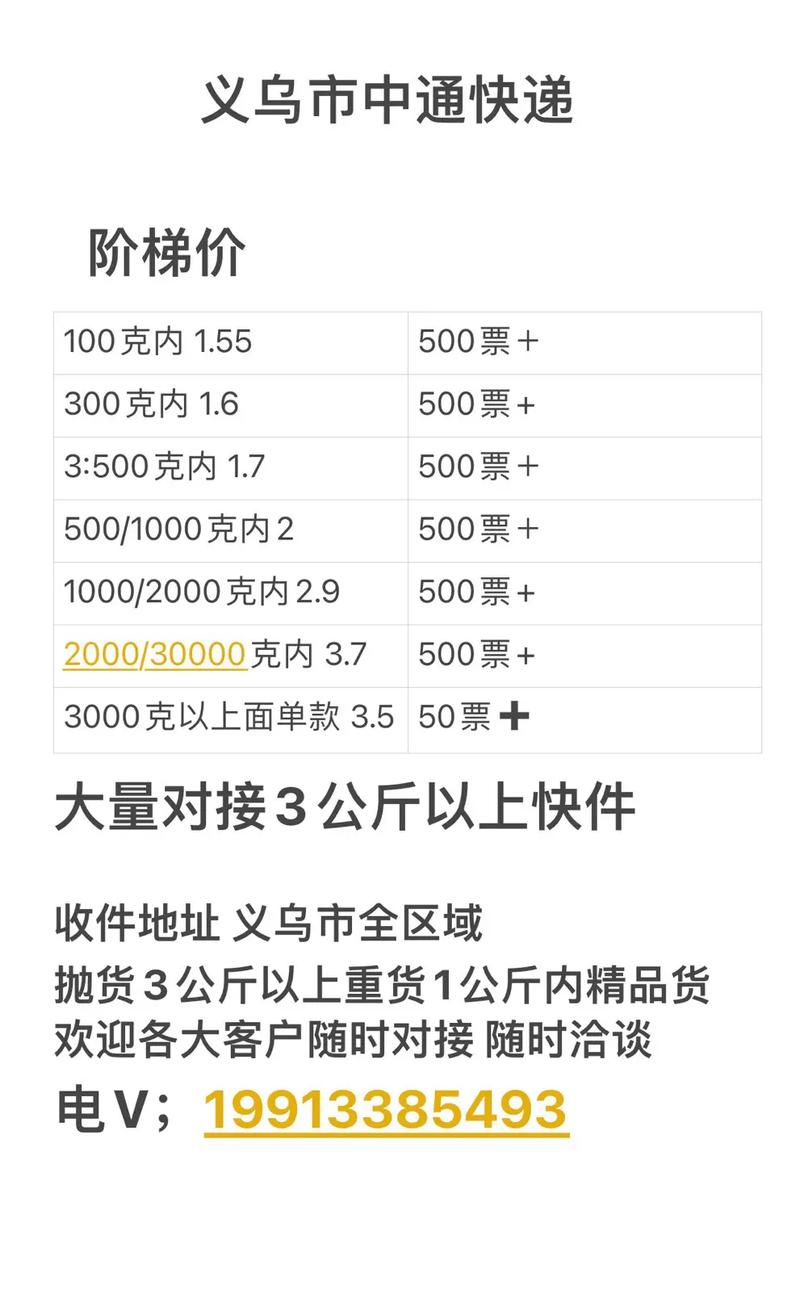 中通3kg快递费用是多少?-第3张图片-陕西物流货运 中通3kg快递费用是多少?-第3张图片-陕西物流货运