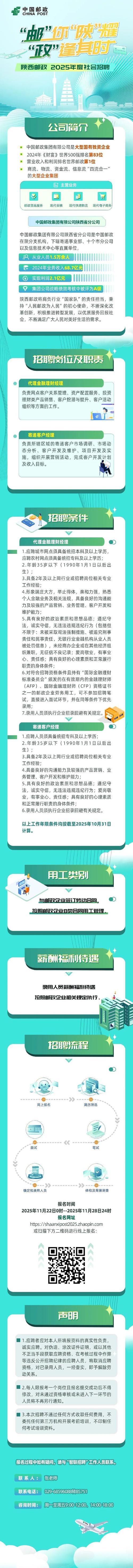 西安邮政快递招聘电话是多少？-第1张图片-陕西物流货运