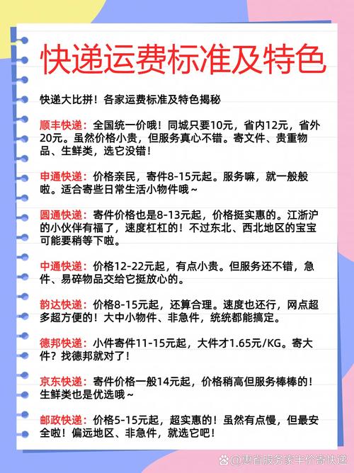 顺丰快递寄东西价格表-第1张图片-陕西物流货运